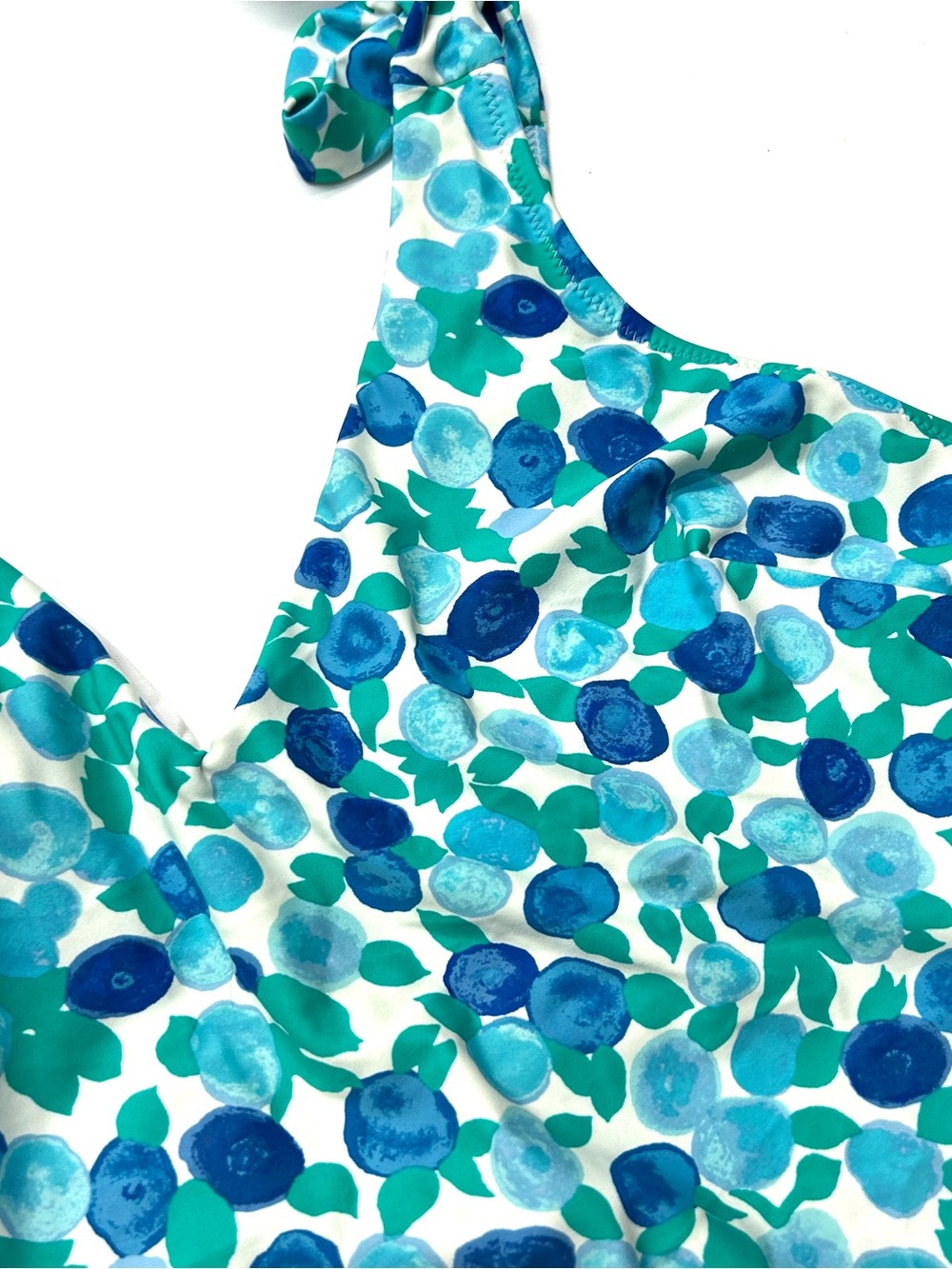 J. Crew Blue & Teal Floral One-Piece Swimsuit - Picture 3 of 6